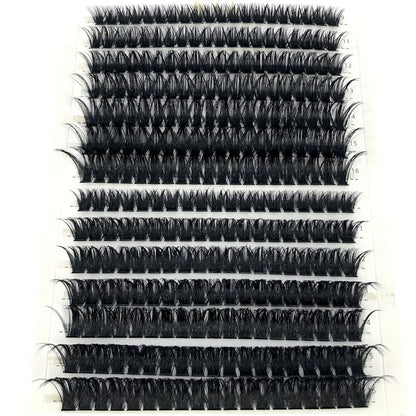 Eye-Catching AMSDCN 280pcs 60D/80D Faux Mink Eyelash Extensions - Easy to Apply & Reusable - Variety of Appealing Styles & Lengths, with D Curling for Beginners