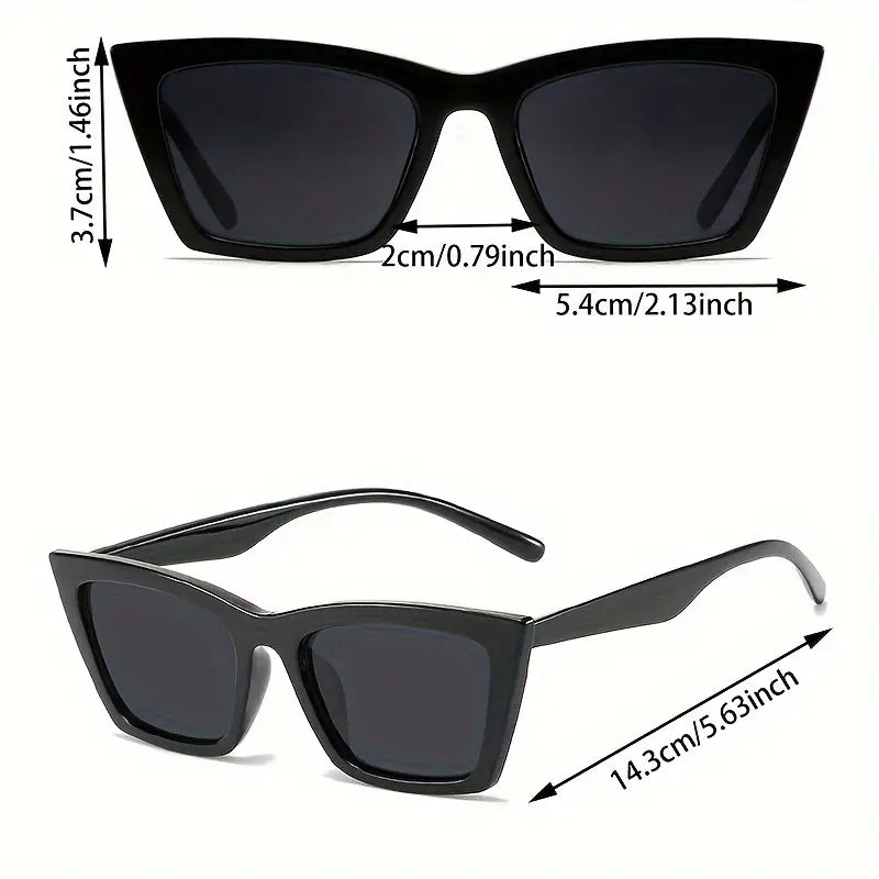 Y2K Cat Eye Sunglasses For Women Men Punk Hiphop Fashion Anti Glare Sun Shades For Beach Party Club