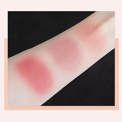 3-color Blush Palette Nude Makeup Natural Matte Milk Tea Orange Tone Long-lasting Rouge Blush Powder Cream Palette