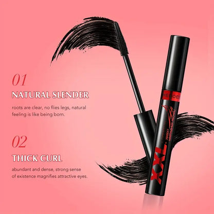 Volumizing and Lengthening Black Mascara - Thick, Curling, and Holding Formula for Long-Lasting Lashes