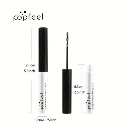 POPFEEL Waterproof Curly Mascara - Long-Lasting, Smudge-Free, Sweat-Proof Formula