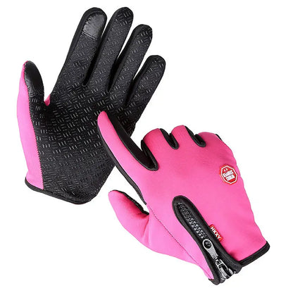 Gants d'hiver chauds, coupe-vent, chauds, utilisables pour écran tactile, gants en spandex (choisissez la taille en fonction de la circonférence de la main), choix idéal pour les cadeaux unisexes 