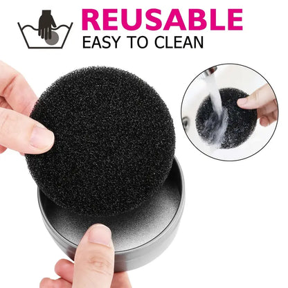 Quick Wash Sponge for Makeup Brushes - Easy Color Removal and Dry Cleaning - Perfect for Eye Shadows and Eyeliners