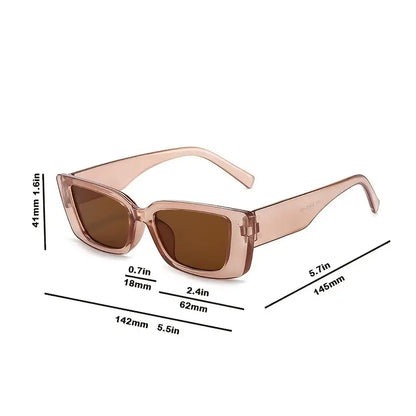 Small Rectangular Sunglasses Hip Hop Multi-color Women's Sunglasses UV Protection Eyewear