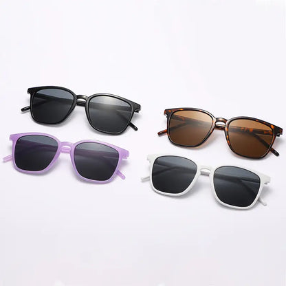 Simple Square Frame Sunglasses Vintage Star Street Glasses Shades For Women