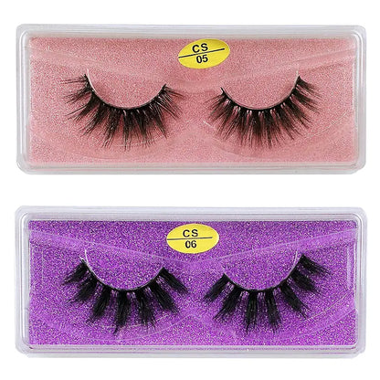 50 Pairs faux Mink Eyelashes 3d Mink Lashes Natural False Eyelashes Messy Fake Eyelashes Makeup False Lashes