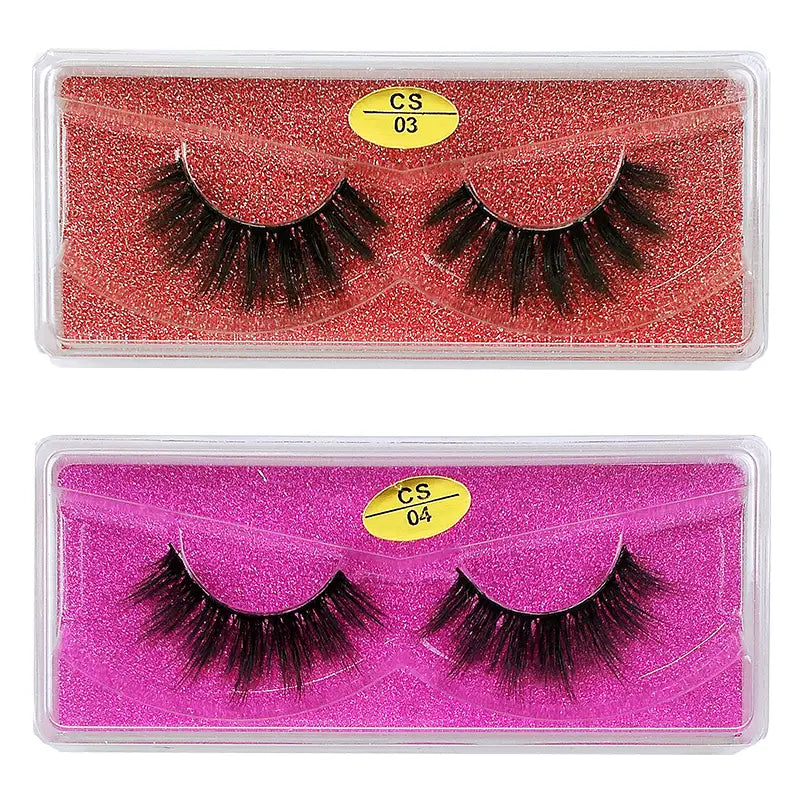 50 Pairs faux Mink Eyelashes 3d Mink Lashes Natural False Eyelashes Messy Fake Eyelashes Makeup False Lashes