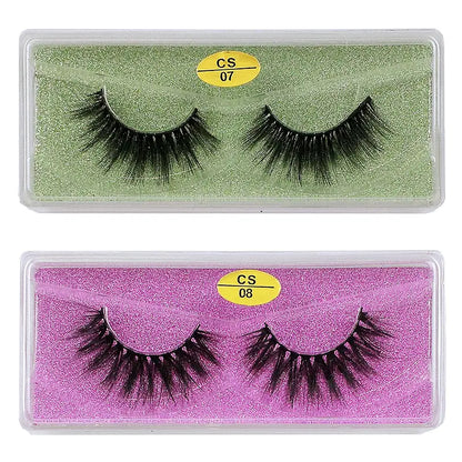 50 Pairs faux Mink Eyelashes 3d Mink Lashes Natural False Eyelashes Messy Fake Eyelashes Makeup False Lashes