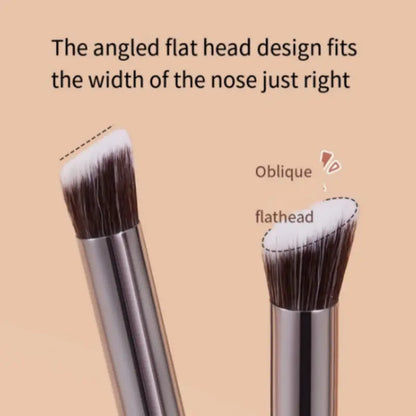 Unscented Angled Concealer Brush: Ideal for Eye and Nose Contouring, Dark Circle Reduction, and Soft Application Of Liquid/Cream Foundations