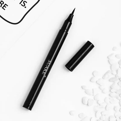 Long-Lasting Black Liquid Eyeliner Pen - Waterproof, Sweatproof, Anti-Oil, Smudge-Proof, Fast Drying Eyeliner Pencil for Beautiful Eye Makeup