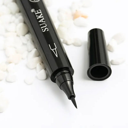 Long-Lasting Black Liquid Eyeliner Pen - Waterproof, Sweatproof, Anti-Oil, Smudge-Proof, Fast Drying Eyeliner Pencil for Beautiful Eye Makeup