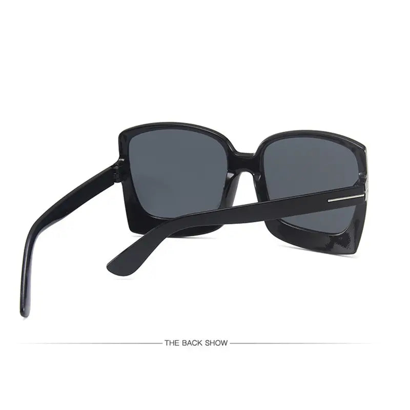 Y2K Oversized Square Fashion Sunglasses For Women Men Gradient Mirror Lens Glasses For Summer Beach Party Club