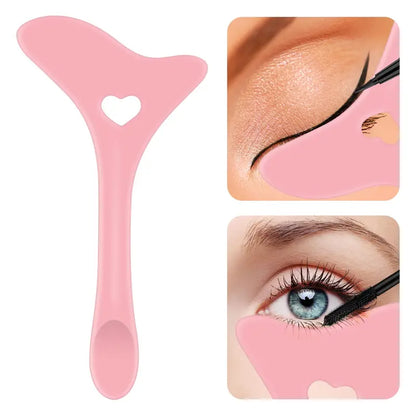 Durable Silicone Eyeliner & Eyebrow Stencil - Winged, Smoky Eye Makeup Tool for Perfect Looks, Reusable and Alcohol Free