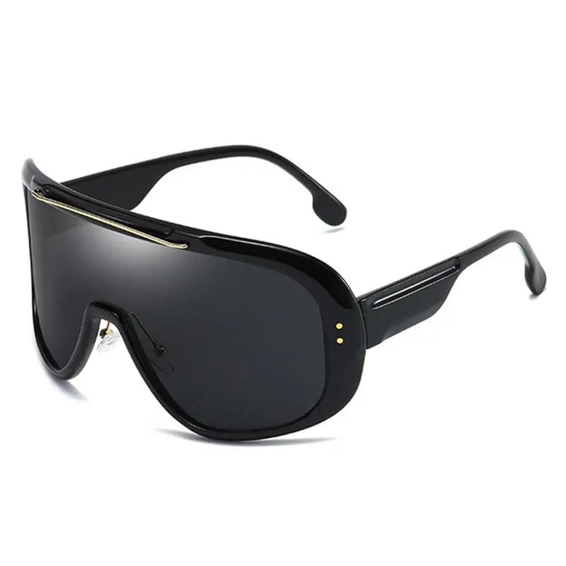 Oversized One-piece Sunglasses For Women's Men Wrap Around Shield Sun Shades For Cycling Skiing Fishing