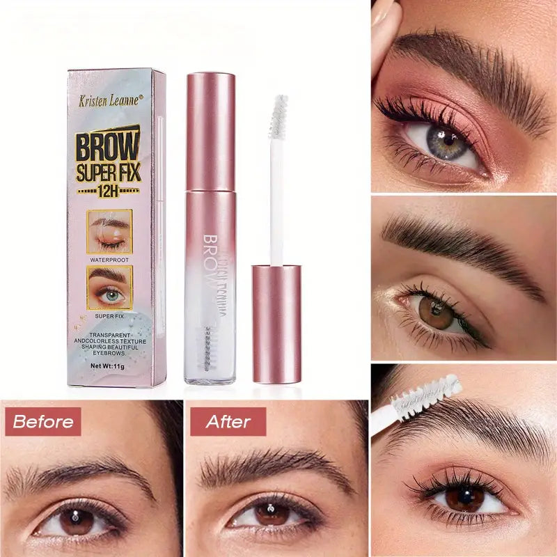 Eyebrow Styling Gel, Strong Holding Eyebrow Shaping Liquid, Long-lasting Waterproof Eyebrow Raincoat