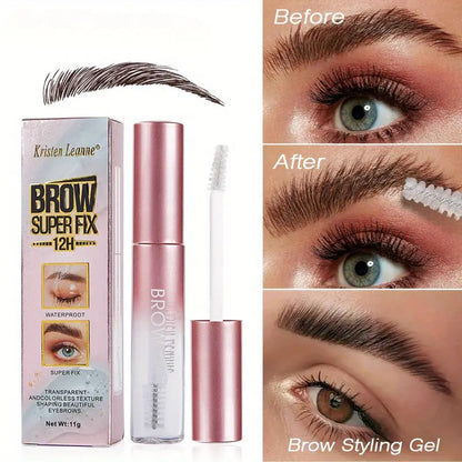 Eyebrow Styling Gel, Strong Holding Eyebrow Shaping Liquid, Long-lasting Waterproof Eyebrow Raincoat