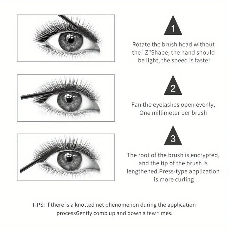 Mascara effet cils en Fiber de soie 5D, imperméable, épais, Extension de cils, outil de maquillage, Mascara à friser