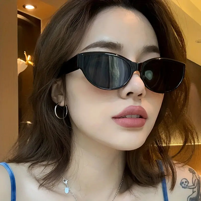 Y2K Cat Eye Fashion Sunglasses For Women Men Summer Outdoor UV400 Sun Shades Glasses For Beach Party Club