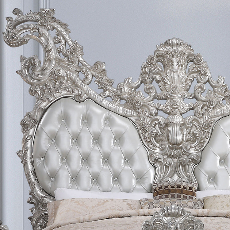 California King Bed Silver