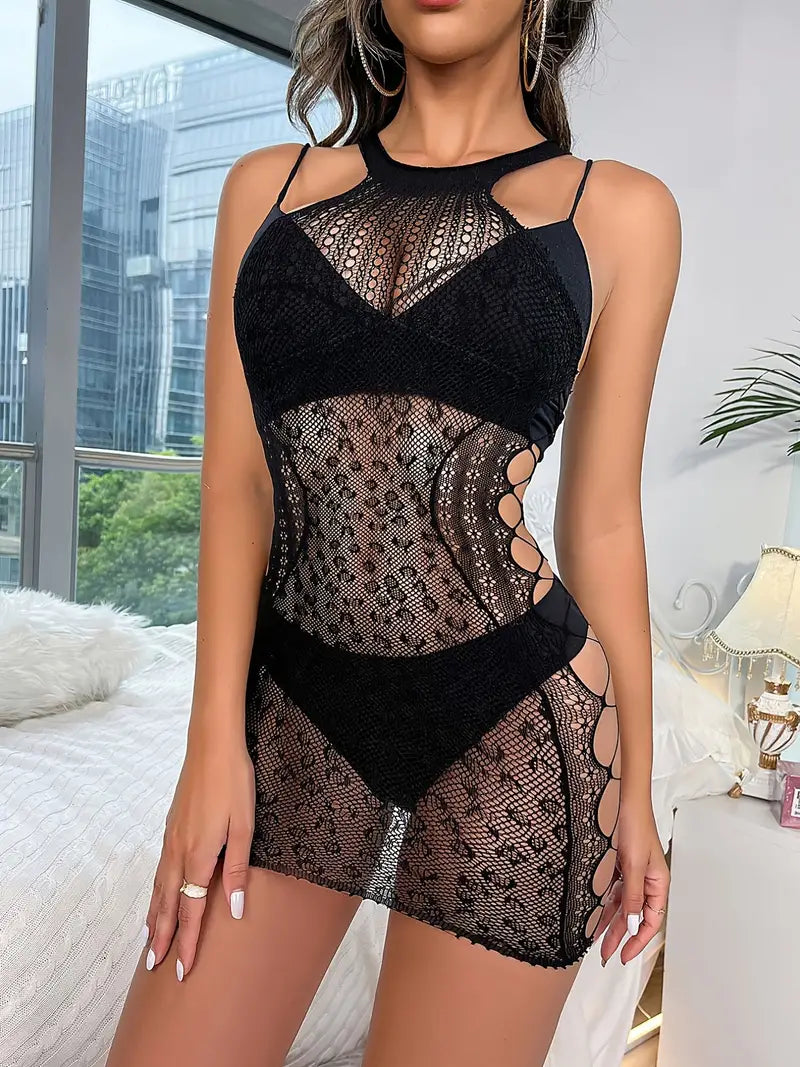 Look Sexy and Feel Confident in this Leopard Lace Bodysuit Lingerie