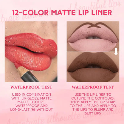 Waterproof Matte Lip Liner, Long-lasting Sweat-proof And Non-stick Cup Lip Liner, Easy To Color And Does Not Smudge 310N Valentine's Day Gifts