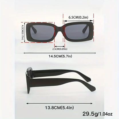 4 Pairs Black Fashion Sunglasses For Women Men Punk Anti Glare Sun Shades For Summer Beach Travel