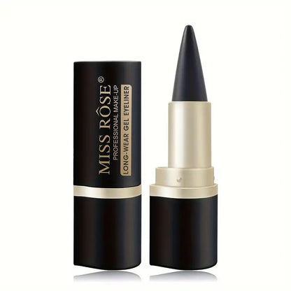 Matte, Waterproof And Smudge Proof Eyeliner Balm Black Single-head Solid Eyeliner Balm