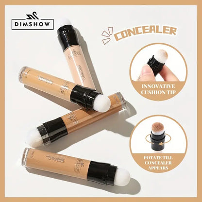 Waterproof 4-Color Concealer Pen - Oil Control, Dark Circle Coverage, Acne Treatment, Contouring Stick