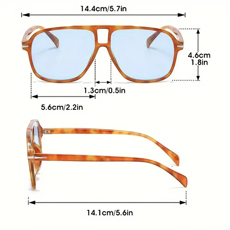 Lunettes de soleil aviateur à Double pont pour femmes et hommes, pare-soleil rétro mode Anti-éblouissement pour la conduite, la plage et les voyages 