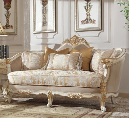 3pc Sofa Set Living Room Set in Plantation Cove White