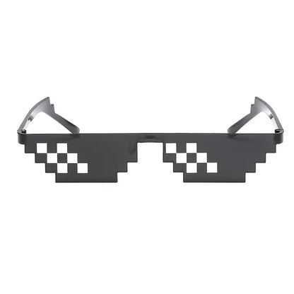 Thug Life – lunettes de soleil tendance, monture en mosaïque, Triangle à dessus plat, Punk Y2K, accessoires de fête 