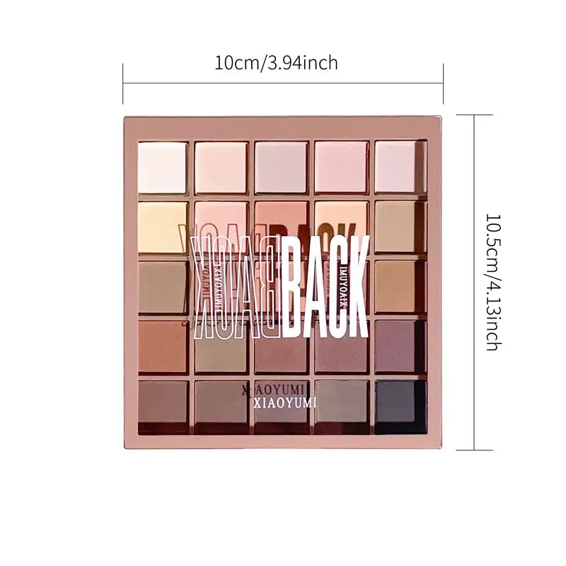 Palette de fards à paupières 25 couleurs, finition mate, marron, couleur chair, multicolore, haute pigmentation, imperméable, résistant à la transpiration, maquillage quotidien pour les yeux 