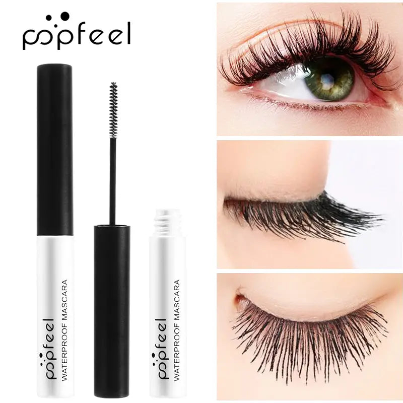 POPFEEL Waterproof Curly Mascara - Long-Lasting, Smudge-Free, Sweat-Proof Formula