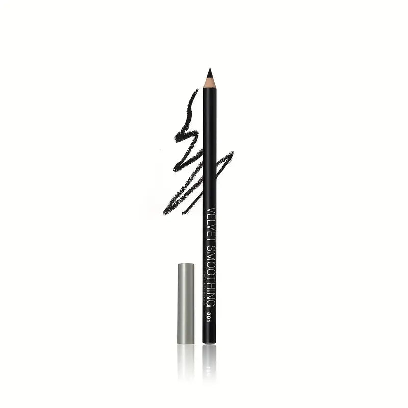 Waterproof Black Eyeliner and Eyebrow Pencil for Beginners - Long-Lasting and Smudge-Proof