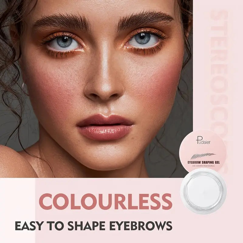 Fabulous Waterproof 3D Feathery Eyebrow Styling Gel – Lasting Natural Look, Perfect for All Skin Tones, Alcohol-Free