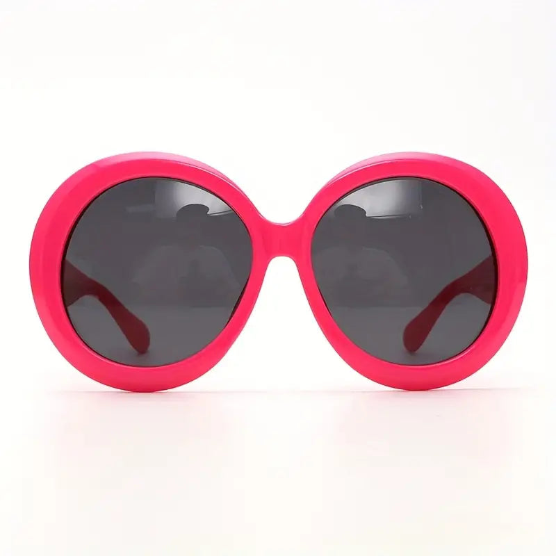 Oversized Round Sunglasses For Women Men Retro Gradient Fashion Anti Glare Sun Shades Props For Beach Party Club