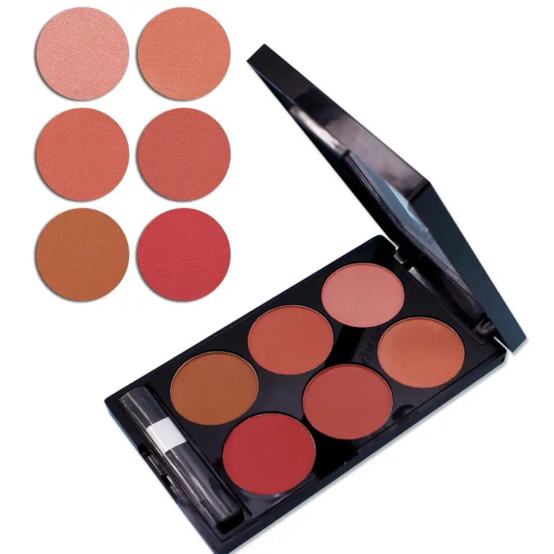 6-color Blush Palette Easy To Color Natural Three-dimensional Makeup