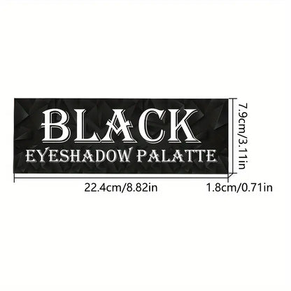 Edgy Goth Glam : Palette de fards à paupières 12 couleurs sans sulfate avec des tons noirs, marron et neutres fumés - De délicieux choix mats et chatoyants pour des looks inoubliables 