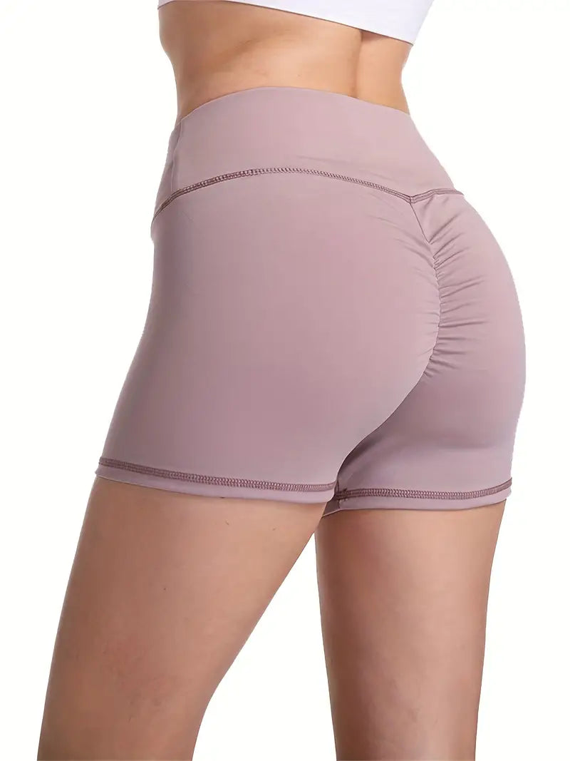 Women's Booty Scrunch Yoga Shorts: Sexy Pleated Summer Fit for Fitness & Sports!