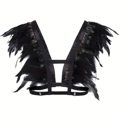 Women's Sexy Gothic Hollow Out Chest Harness Belt - Lingerie & Underwear Accessories