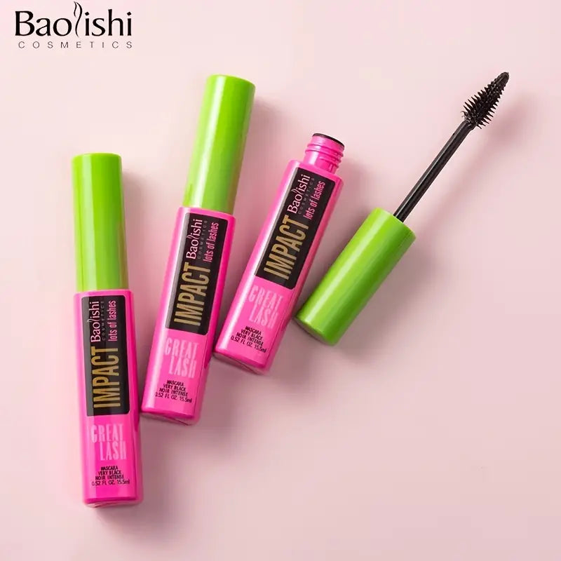 Luxurious 4D Silk Fiber Eyelash Mascara - Long-Lasting, Waterproof, Lengthening, and Volumizing!