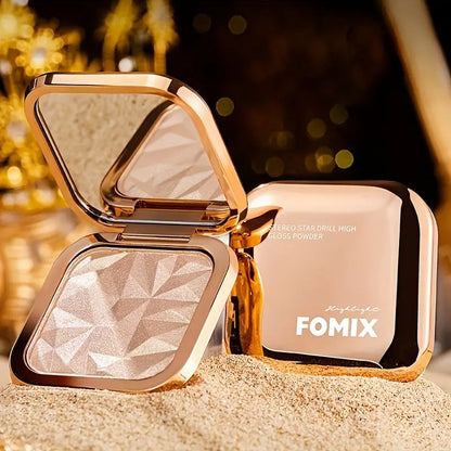 Long-Lasting, Compact Silver Highlighter Cream: Waterproof, Sweat-Resistant with Stylish Glitter Effect for Ultimate Face Contouring and Brightening