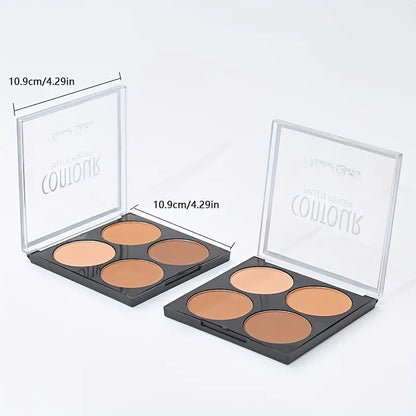 3D Contour Palette Powder - Matte Nose Shadow and Concealer for Beginners - Delicate and Long-Lasting Makeup Tool