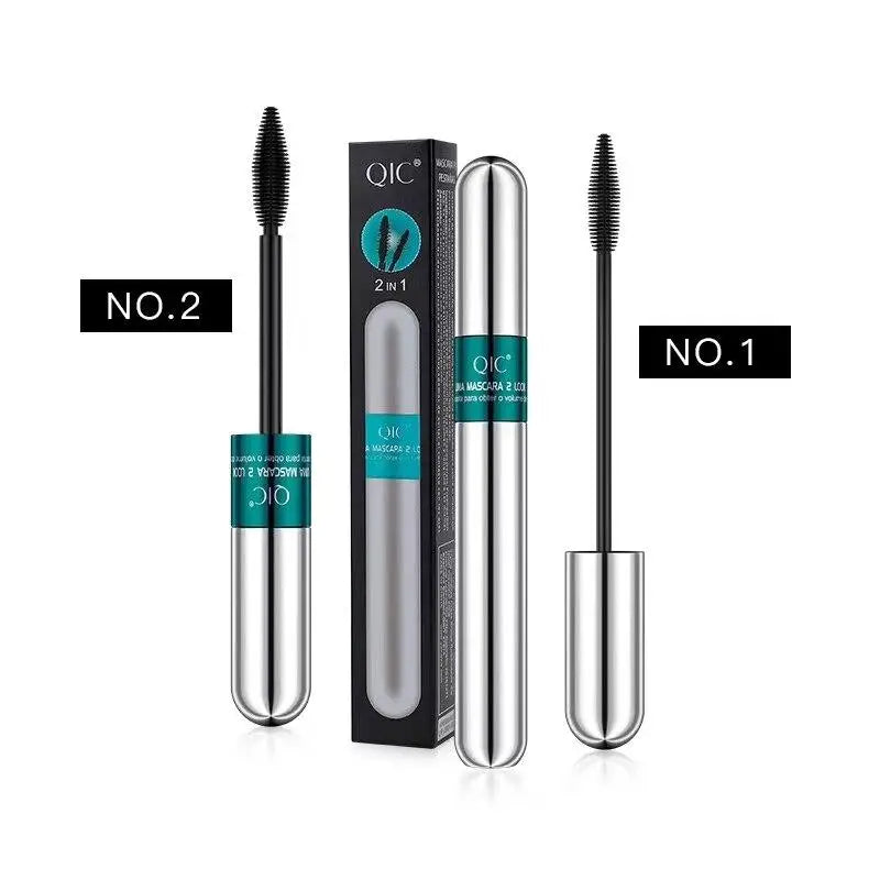 Faux cils imperméables en fibre de soie 4D avec mascara allongeant - Améliorez vos yeux avec des cils longs et naturels 