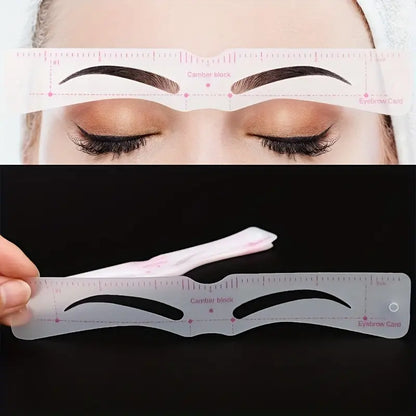 Ensemble de pochoirs à sourcils réutilisables 12 pièces et 1 rasoir à sourcils, guide de mise en forme des sourcils, bricolage, dessin, modèle de toilettage, carte, outil de maquillage facile 