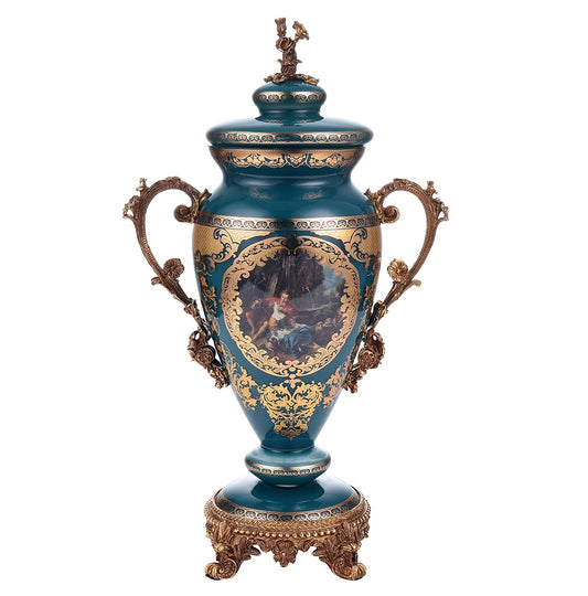 Urn Bronze – Deep Aegean Blue-Gold