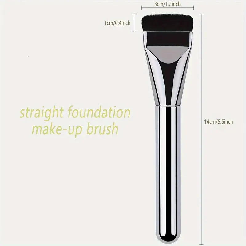 1pc Lightweight Ultra-thin Foundation Brush, Face Contour Brush, Flat Contour Brush, Blending Cream Brush For Daily Makeup