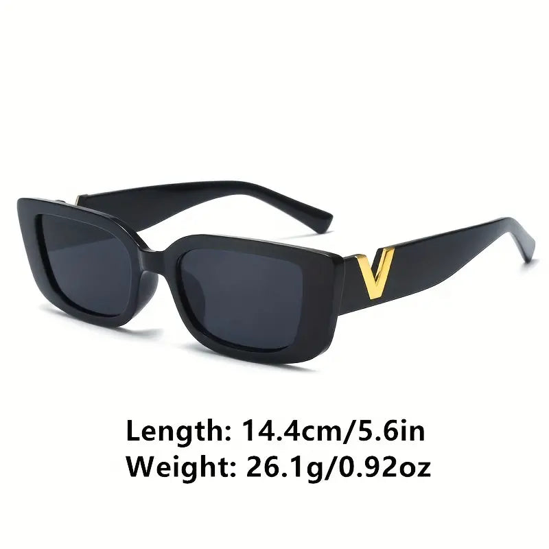 Women's V-Cut Fashion Sunglasses: UV Protection & Style For Your Summer Vacation!