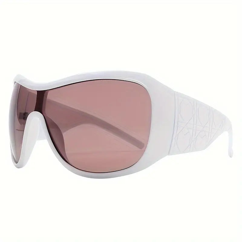 Wrap Around Sunglasses For Women Men Large Gradient Fashion Sports Sun Shades For Cycling Beach Party