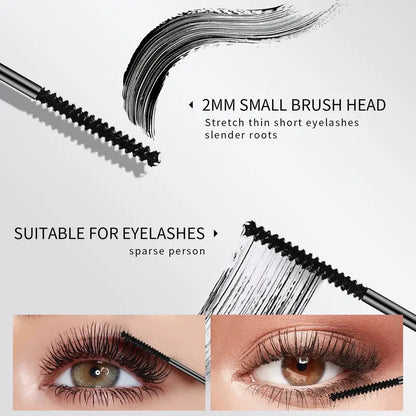 Fine Eyelashes Micro Mascara Small Soft Brush Head Non Caking Waterproof Mascara